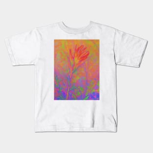 Indian Paintbrush (Castilleja Angustifolia) Kids T-Shirt